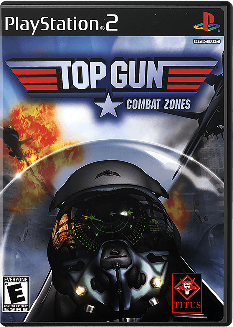 Top Gun Combat Zones box art for Playstation 2